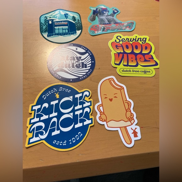 Christmas Arizona Halloween Rare Hard to Find Dutch Bros Stickers Lot of 6